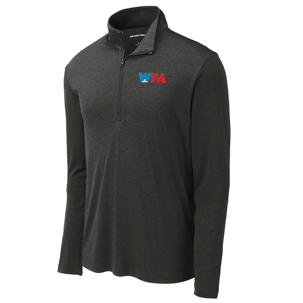 [WFA-ST469-Black Heather-XS] Sport-Tek Endeavor 1/2-Zip Pullover (Black Heather, XS)