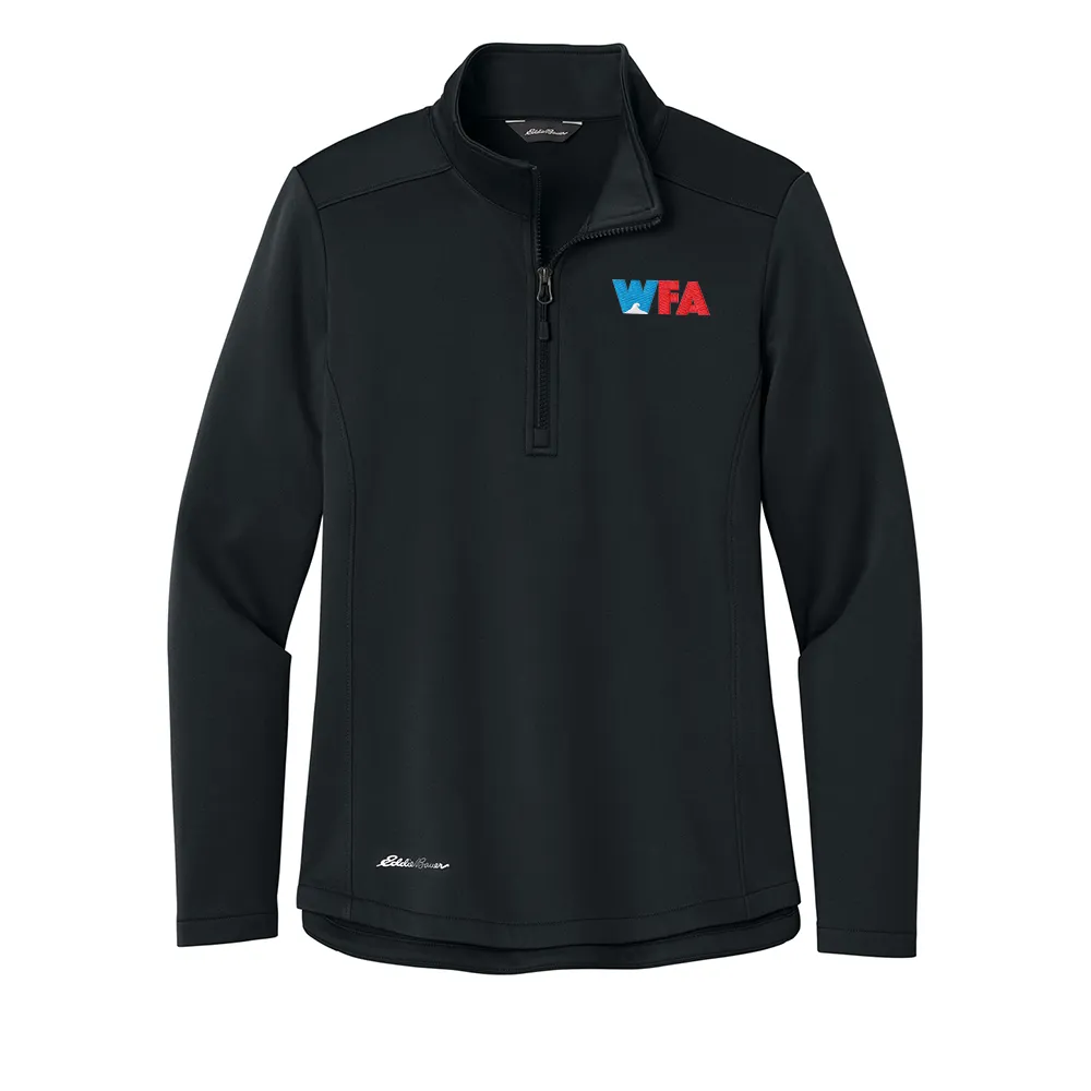 [WFA-EB2370-Black-XS] Eddie Bauer Women's Smooth Mid Layer Fleece 1/2-Zip (Black, XS)
