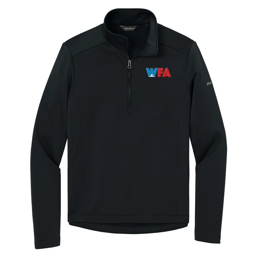 [WFA-EB2360-Black-XS] Eddie Bauer Smooth Mid Layer Fleece 1/2-Zip (Black, XS)
